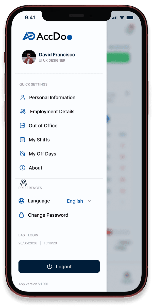Employee Self Service Portal Mobile App